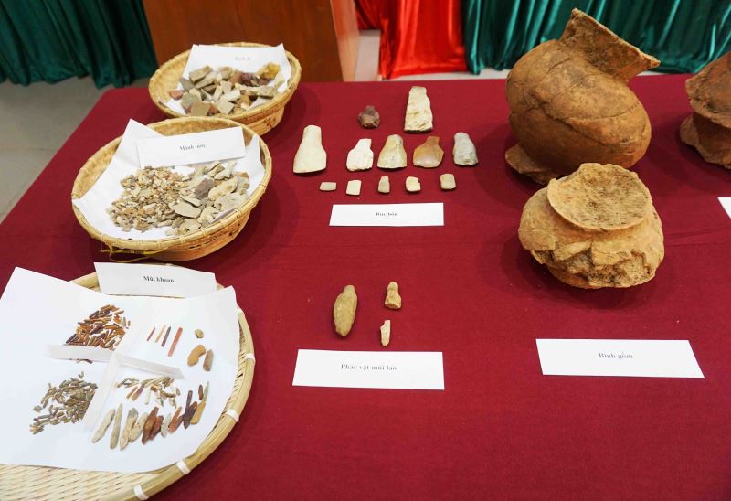 Hiện vật thu được qua đợt khảo cổ lần 1 - 2021