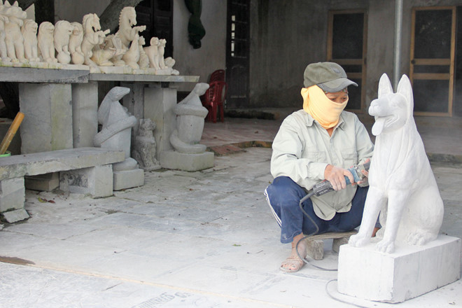 Các làng nghề đã chuyển sang chế tác linh vật Việt
