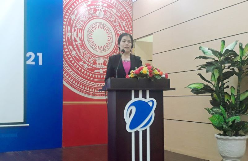 Phó Giám đốc Sở VHTTDL Nguyễn Thụy Phương Hiếu phát biểu khai mạc lớp tập huấn
