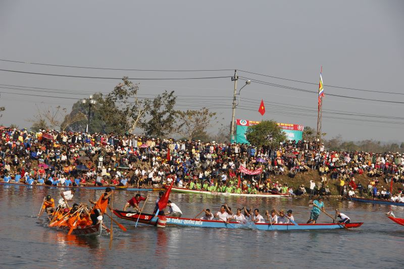 Giải đua thuyền nam truyền thống huyện Krông Ana mừng Xuân Canh Tý 2020
