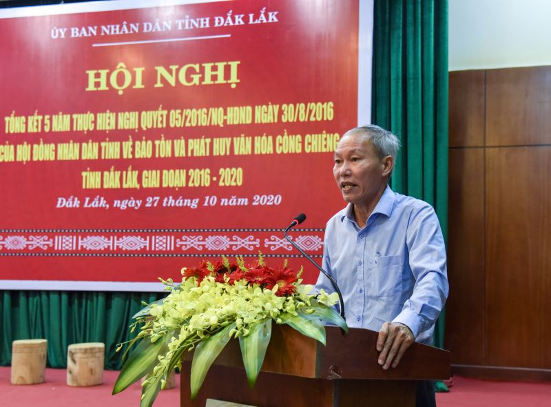 Giám đốc Sở VHTTDL Thái Hồng Hà phát biểu khai mạc Hội nghị 