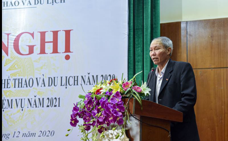 Giám đốc Sở VHTTDL Thái Hồng Hà phát biểu khai mạc Hội nghị
