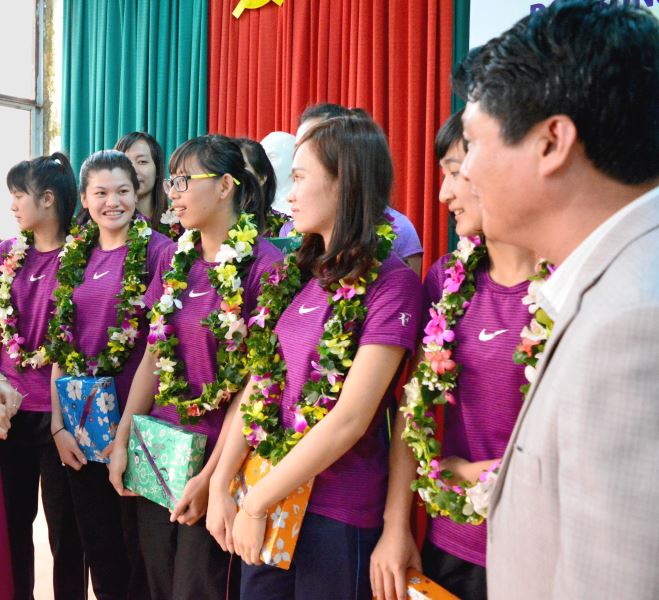 Đội tuyển bóng chuyền nữ Đắk Lắk ra quân tranh tài tại mùa giải 2019. (Ảnh minh họa)