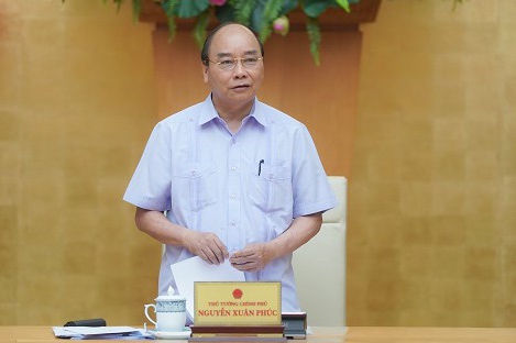 Thủ tướng Nguyễn Xuân Phúc chủ trì cuộc họp. (Ảnh tư liệu)