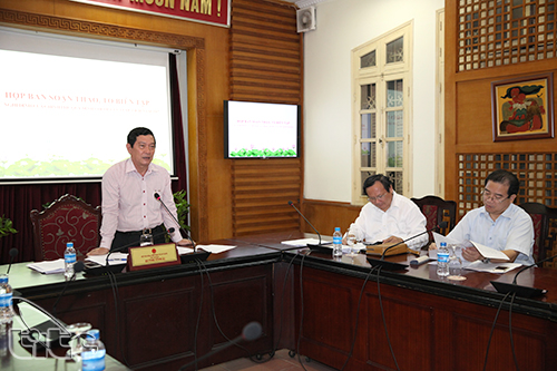 Thứ trưởng Huỳnh Vĩnh Ái phát biểu chỉ đạo tại phiên họp