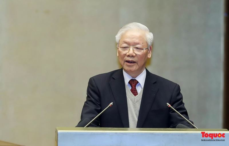 Tổng Bí thư Ban Chấp hành Trung ương Đảng Cộng sản Việt Nam Nguyễn Phú Trọng có bài phát biểu quan trọng tại Hội nghị