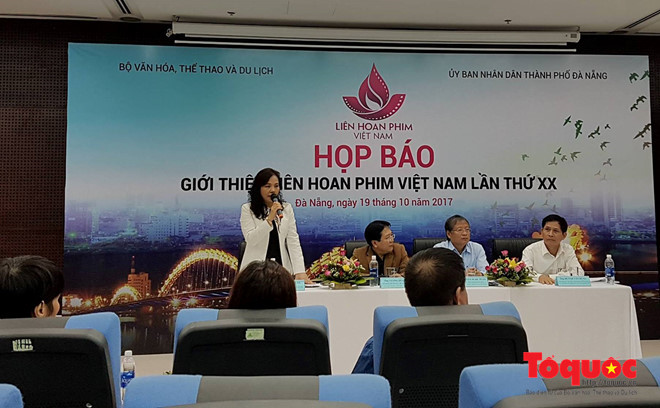 Quang cảnh buổi họp báo giới thiệu Liên hoan Phim Việt Nam lần thứ XX. Ảnh: Đức Hoàng