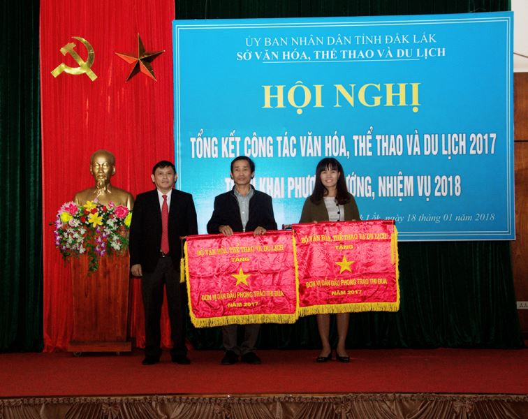 Các đơn vị nhận Cờ thi đua xuất sắc của Bộ VHTTDL năm 2017