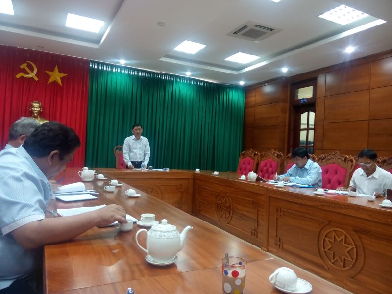 PCT UBND tỉnh Nguyễn Tuấn Hà phát biểu chủ trì cuộc họp