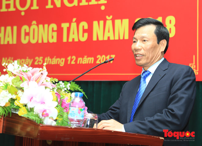 Bộ trưởng Nguyễn Ngọc Thiện phát biểu tại Hội nghị