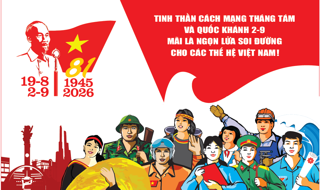 Ma-két tuyên truyền kỷ niệm 81 năm Cách mạng Tháng Tám  và Quốc khánh 02/9