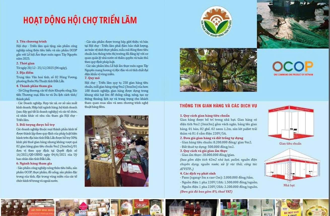 Ảnh Brochure Hội chợ - Triễn lãm Đắk Lắk 2025