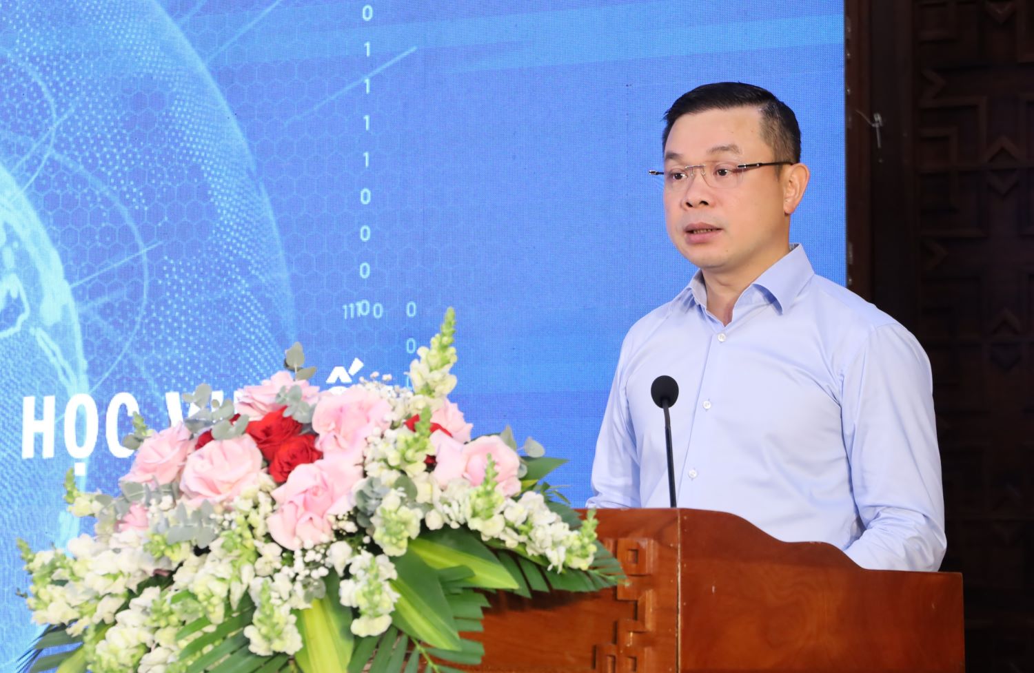 Đồng chí Đỗ Hữu Huy - Phó Bí thư Tỉnh ủy, Phó Trưởng Ban Thường trực Ban Chỉ đạo tỉnh phát biểu tại chương trình.