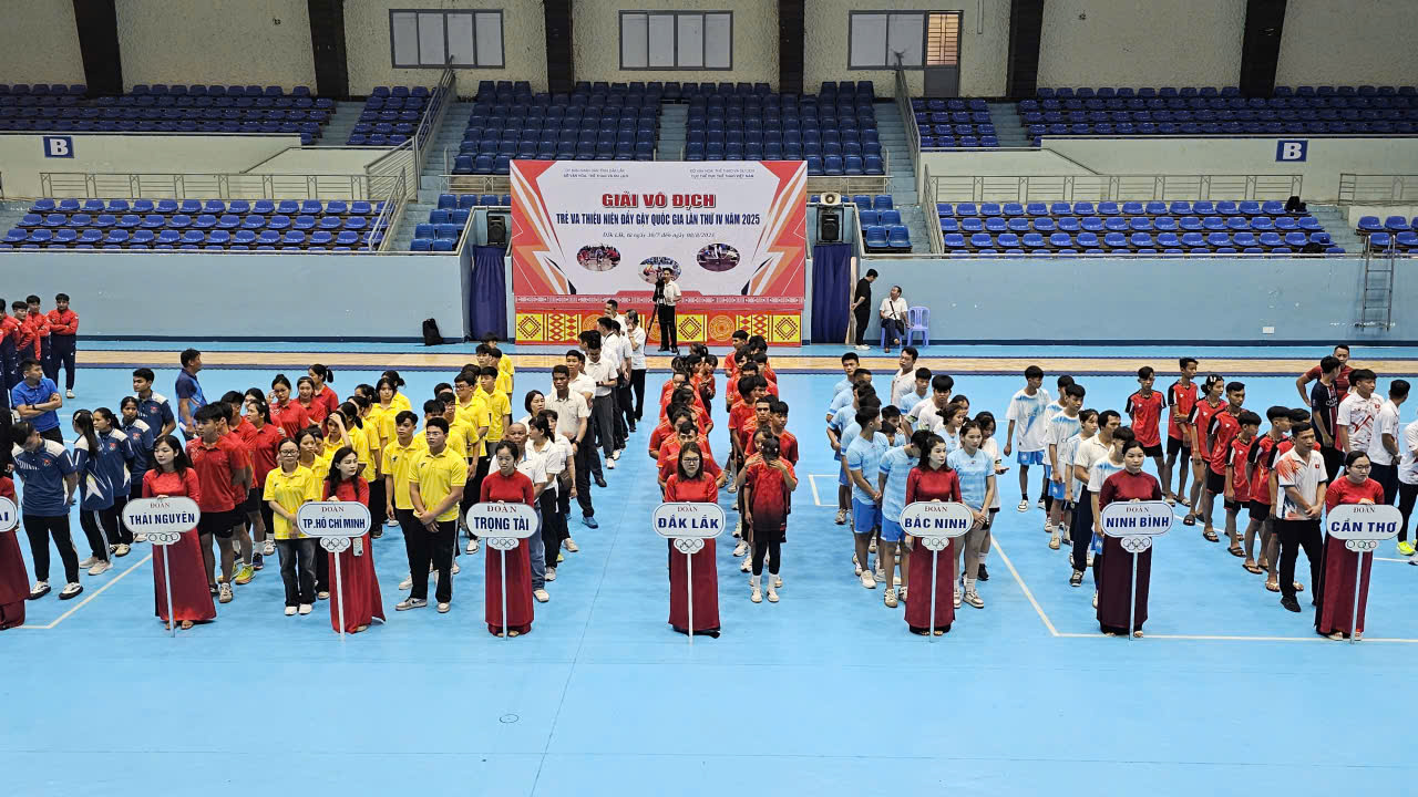 Các đoàn về tham dự Giải