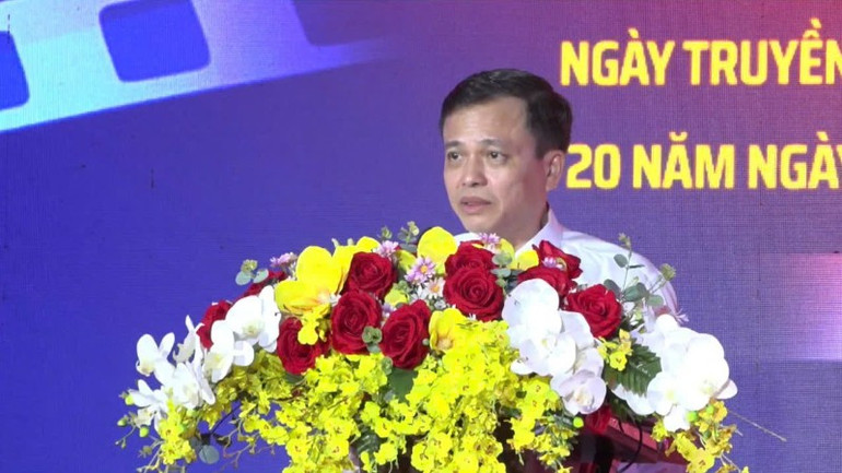 Phó Cục trưởng Cục Điện ảnh Đỗ Quốc Việt phát biểu khai mạc đợt phim.