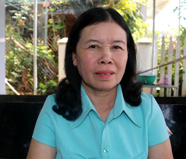 Bà Võ Thị Yến - Đảng viên Chi bộ thôn Định Thọ 1, xã Phú Hòa 1.