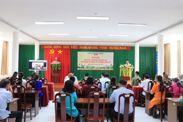 Ra mắt mô hình “Thư viện tỉnh Đắk Lắk tự phòng, tự quản về an ninh, trật tự”