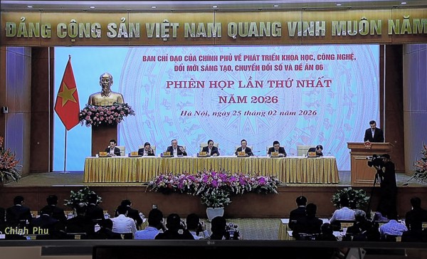 Ban Chỉ đạo của Chính phủ về phát triển khoa học, công nghệ, đổi mới sáng tạo, chuyển đổi số và Đề án 06 họp phiên thứ nhất