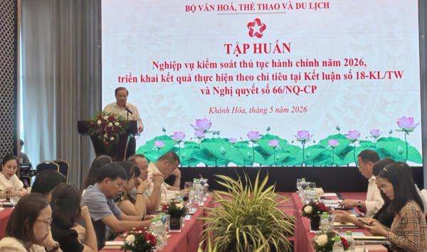 Bộ VHTTDL tập huấn nghiệp vụ kiểm soát thủ tục hành chính, đẩy mạnh phân cấp và chuyển đổi số