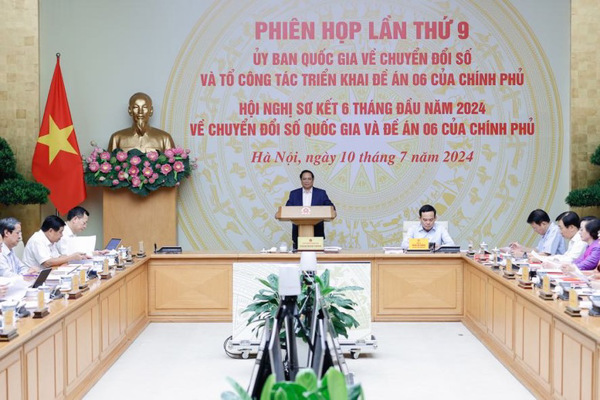 Phiên họp lần thứ 9 của Ủy ban và Tổ công tác triển khai Đề án 06 của Chính phủ, sơ kết 6 tháng đầu năm 2024 về chuyển đổi số quốc gia và Đề án 06
