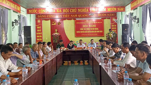 Tăng cường công tác thông tin đối ngoại, tuyên truyền chủ quyền biên giới