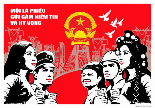 Hướng dẫn tuyên truyền cuộc bầu cử đại biểu Quốc hội khóa XV và đại biểu HĐND các cấp nhiệm kỳ 2021 – 2026