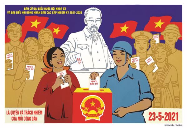 Đẩy mạnh công tác tuyên truyền, cổ động trực quan Cuộc bầu cử đại biểu Quốc hội khóa XV và đại biểu HĐND các cấp nhiệm kỳ 2021-2026